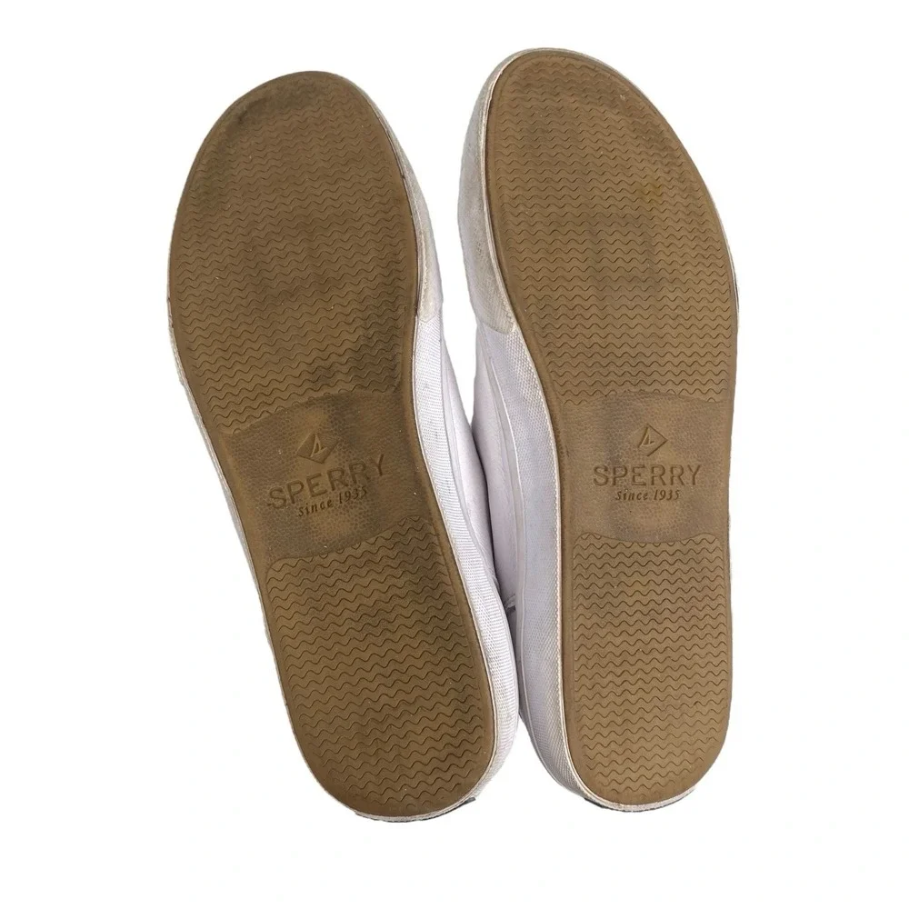 Sperry Top Sider Sneaker Womens 8.5 White Seacoast Core Lace‎ Up Leather